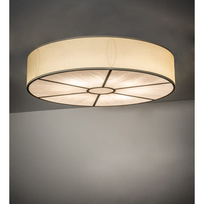 Meyda Tiffany Cilindro 8 Light 48" Wide Semi-Flush Drum Ceiling Fixture - Antique Finish