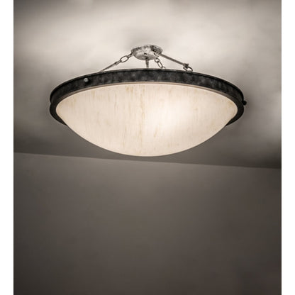 Meyda Tiffany Dionne 3 Light 31" Wide Semi-Flush Bowl Ceiling Fixture