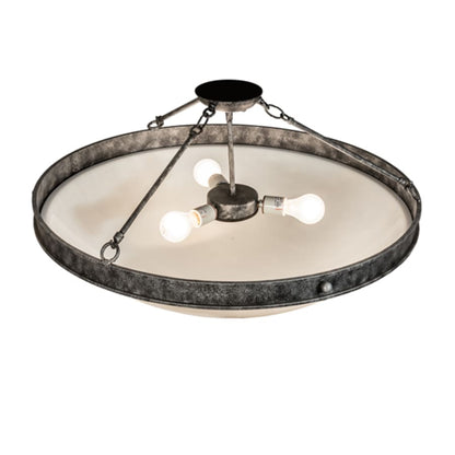 Meyda Tiffany Dionne 3 Light 31" Wide Semi-Flush Bowl Ceiling Fixture