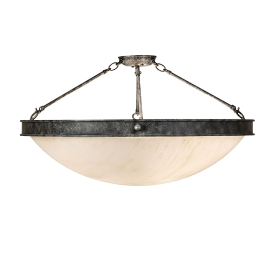 Meyda Tiffany Dionne 3 Light 31" Wide Semi-Flush Bowl Ceiling Fixture