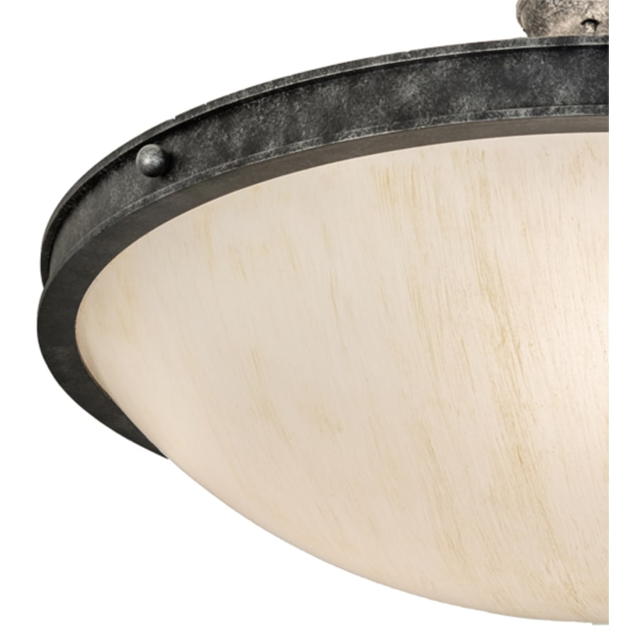 Meyda Tiffany Dionne 3 Light 31" Wide Semi-Flush Bowl Ceiling Fixture