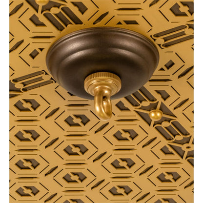 Meyda Tiffany Geometrik 48" Wide LED Flush Mount Ceiling Fixture