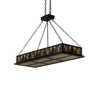 Meyda Tiffany 8 Light 48" Wide Linear Pendant