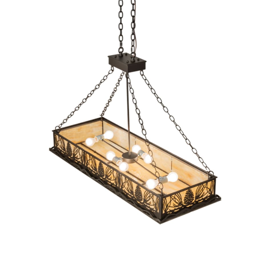 Meyda Tiffany 8 Light 48" Wide Linear Pendant