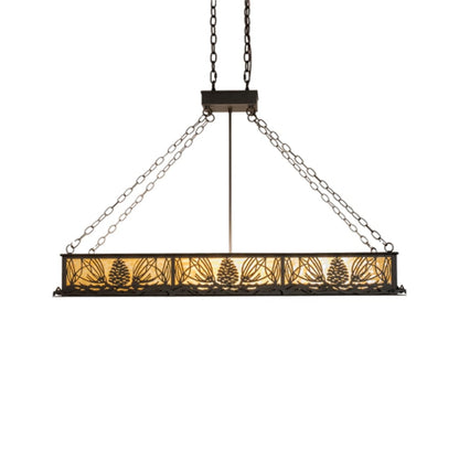 Meyda Tiffany 8 Light 48" Wide Linear Pendant