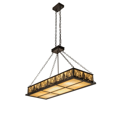 Meyda Tiffany 8 Light 48" Wide Linear Pendant