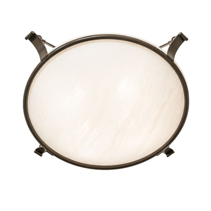 Meyda Tiffany Almeria 4 Light 32" Wide Semi-Flush Bowl Ceiling Fixture - Timeless Bronze Finish