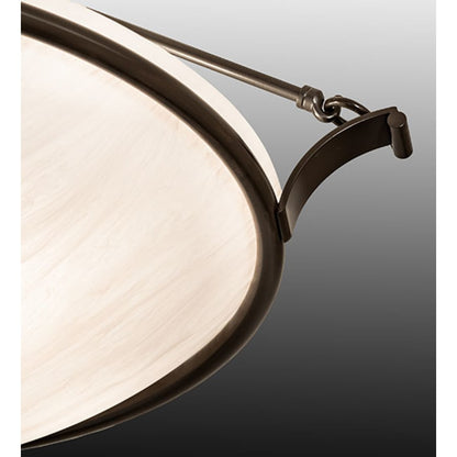 Meyda Tiffany Almeria 4 Light 32" Wide Semi-Flush Bowl Ceiling Fixture - Timeless Bronze Finish