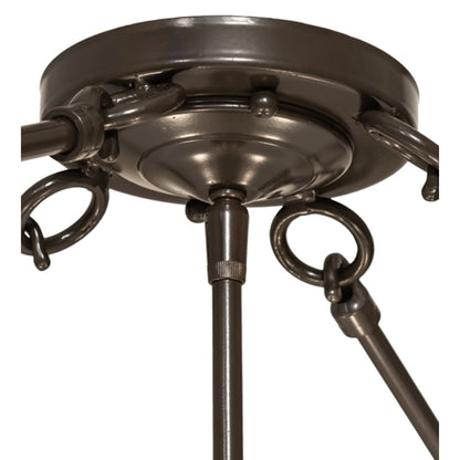 Meyda Tiffany Almeria 4 Light 32" Wide Semi-Flush Bowl Ceiling Fixture - Timeless Bronze Finish