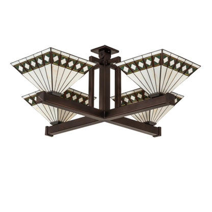 Meyda Tiffany 4 Light 66" Wide Pendant