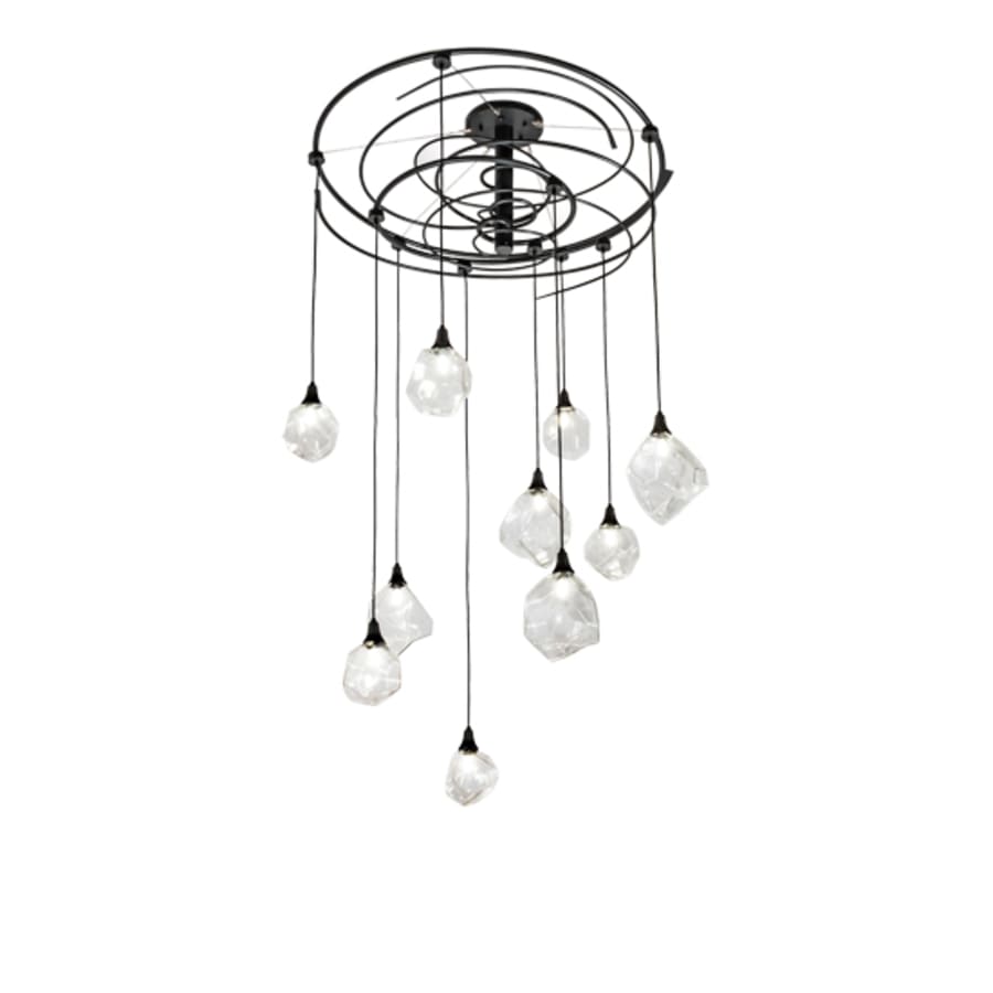 Meyda Tiffany 10 Light 55" Wide Abstract Multi Light Pendant
