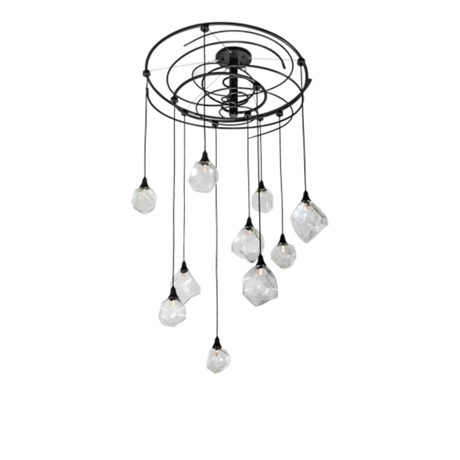Meyda Tiffany 10 Light 55" Wide Abstract Multi Light Pendant