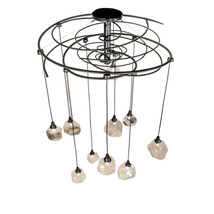 Meyda Tiffany 10 Light 55" Wide Abstract Multi Light Pendant