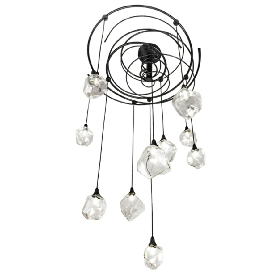 Meyda Tiffany 10 Light 55" Wide Abstract Multi Light Pendant