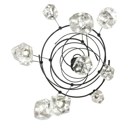 Meyda Tiffany 10 Light 55" Wide Abstract Multi Light Pendant