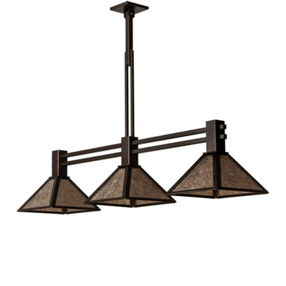 Meyda Tiffany 3 Light 45" Wide Linear Pendant