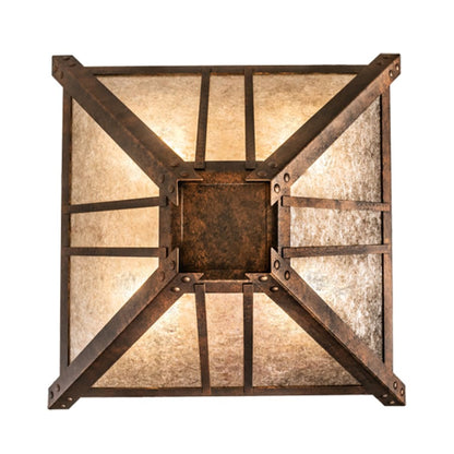 Meyda Tiffany Arta 4 Light 32" Wide Semi-Flush Ceiling Fixture - Copper Finish