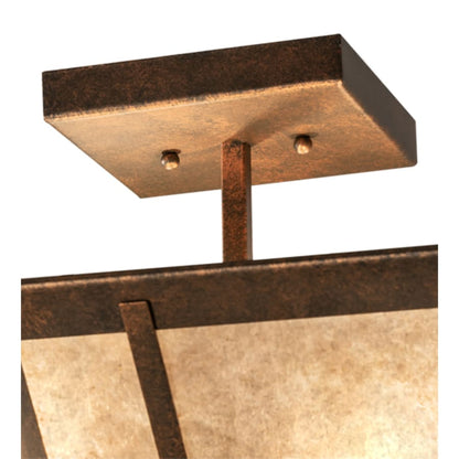 Meyda Tiffany Arta 4 Light 32" Wide Semi-Flush Ceiling Fixture - Copper Finish