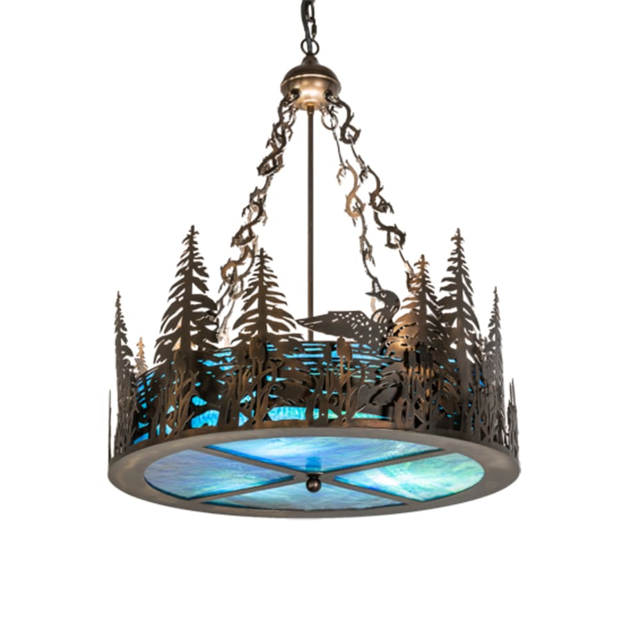 Meyda Tiffany 3 Light 26" Wide Abstract Pendant