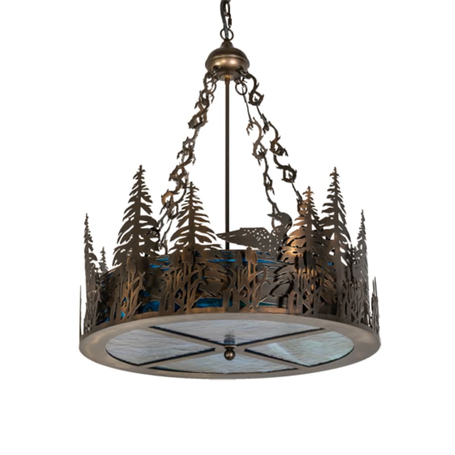Meyda Tiffany 3 Light 26" Wide Abstract Pendant