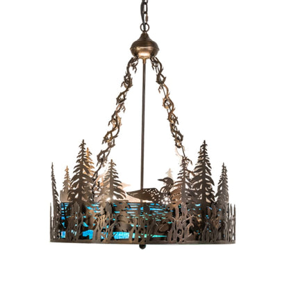 Meyda Tiffany 3 Light 26" Wide Abstract Pendant