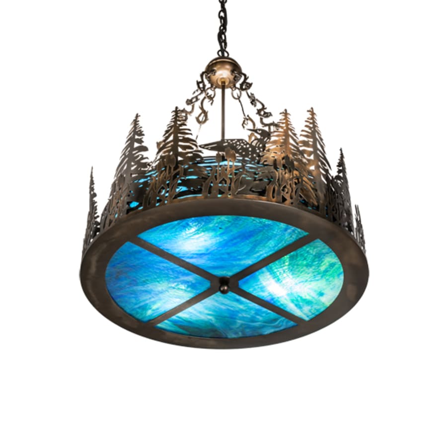 Meyda Tiffany 3 Light 26" Wide Abstract Pendant