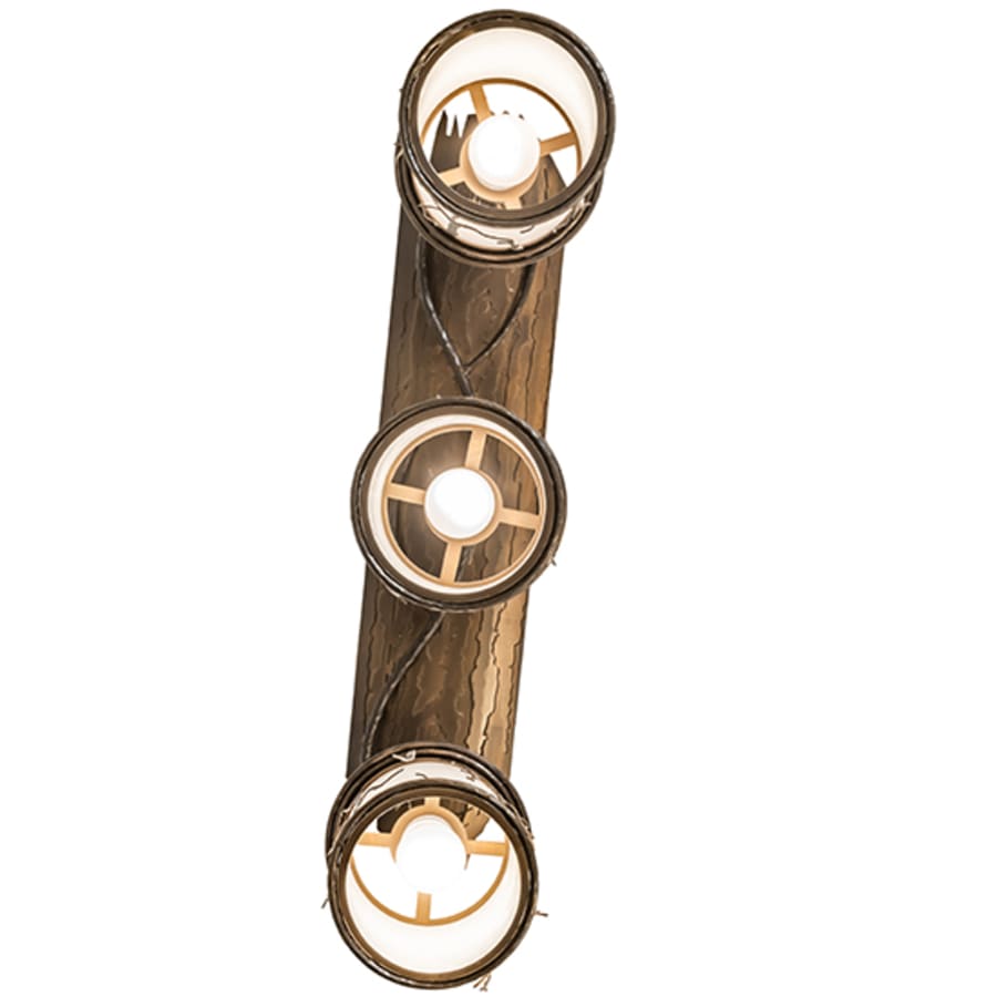 Meyda Tiffany 3 Light 33" Wide Abstract Linear Pendant