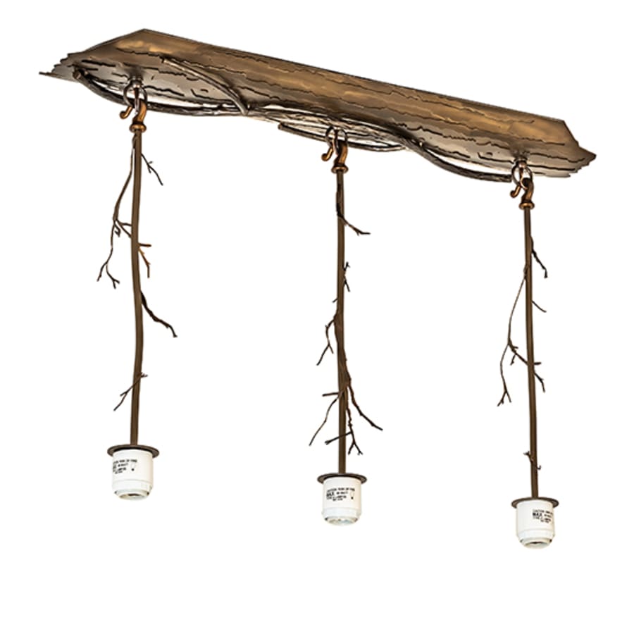 Meyda Tiffany 3 Light 33" Wide Abstract Linear Pendant