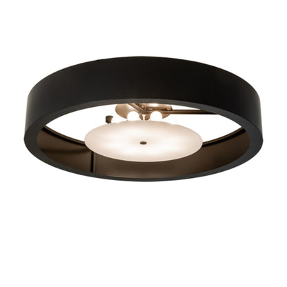 Meyda Tiffany Cilindro Chic 8 Light 60" Wide Flush Mount Drum Ceiling Fixture