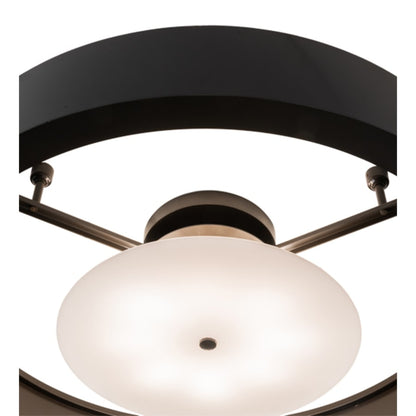 Meyda Tiffany Cilindro Chic 8 Light 60" Wide Flush Mount Drum Ceiling Fixture