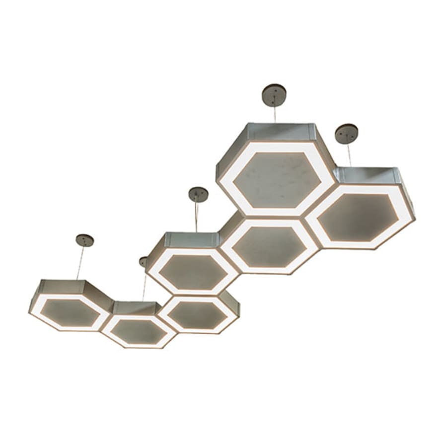 Meyda Tiffany 7 Light 88" Wide Suspension Linear Pendant