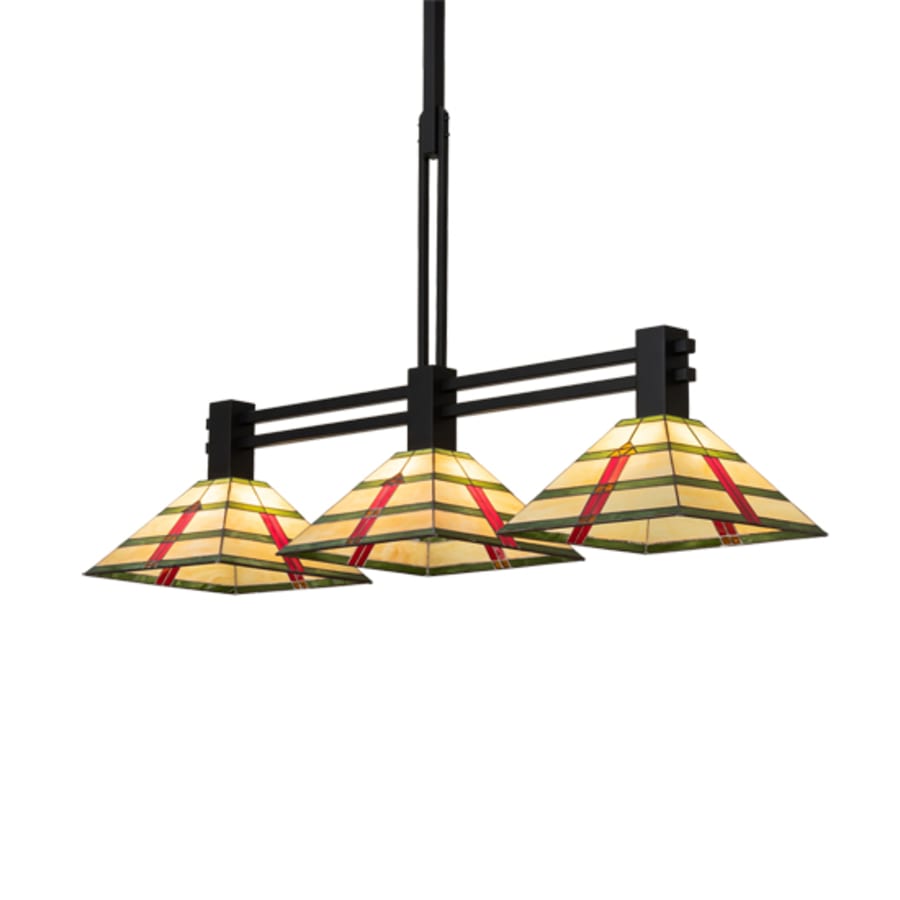 Meyda Tiffany 3 Light 48" Wide Linear Pendant