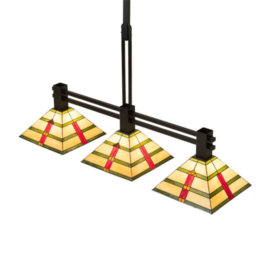 Meyda Tiffany 3 Light 48" Wide Linear Pendant