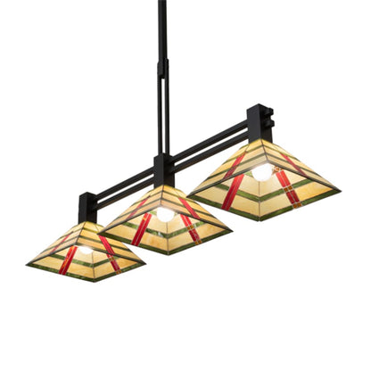 Meyda Tiffany 3 Light 48" Wide Linear Pendant