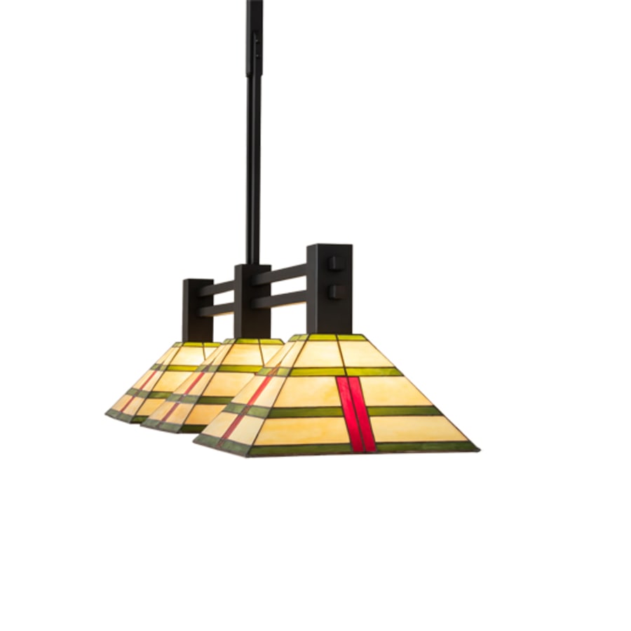 Meyda Tiffany 3 Light 48" Wide Linear Pendant