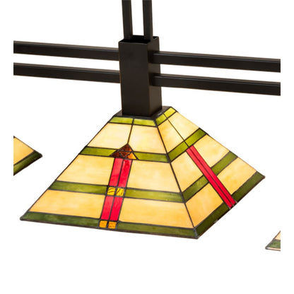Meyda Tiffany 3 Light 48" Wide Linear Pendant