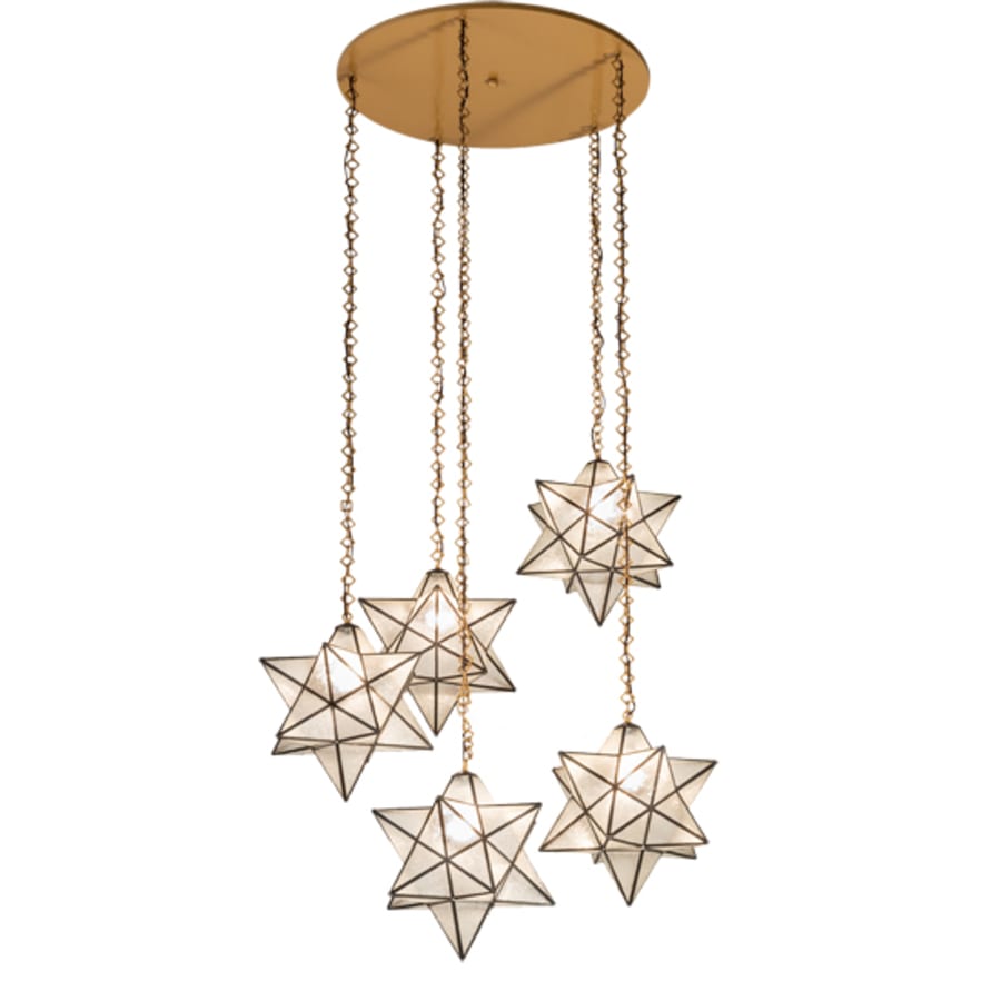 Meyda Tiffany 5 Light 45" Wide Multi Light Pendant