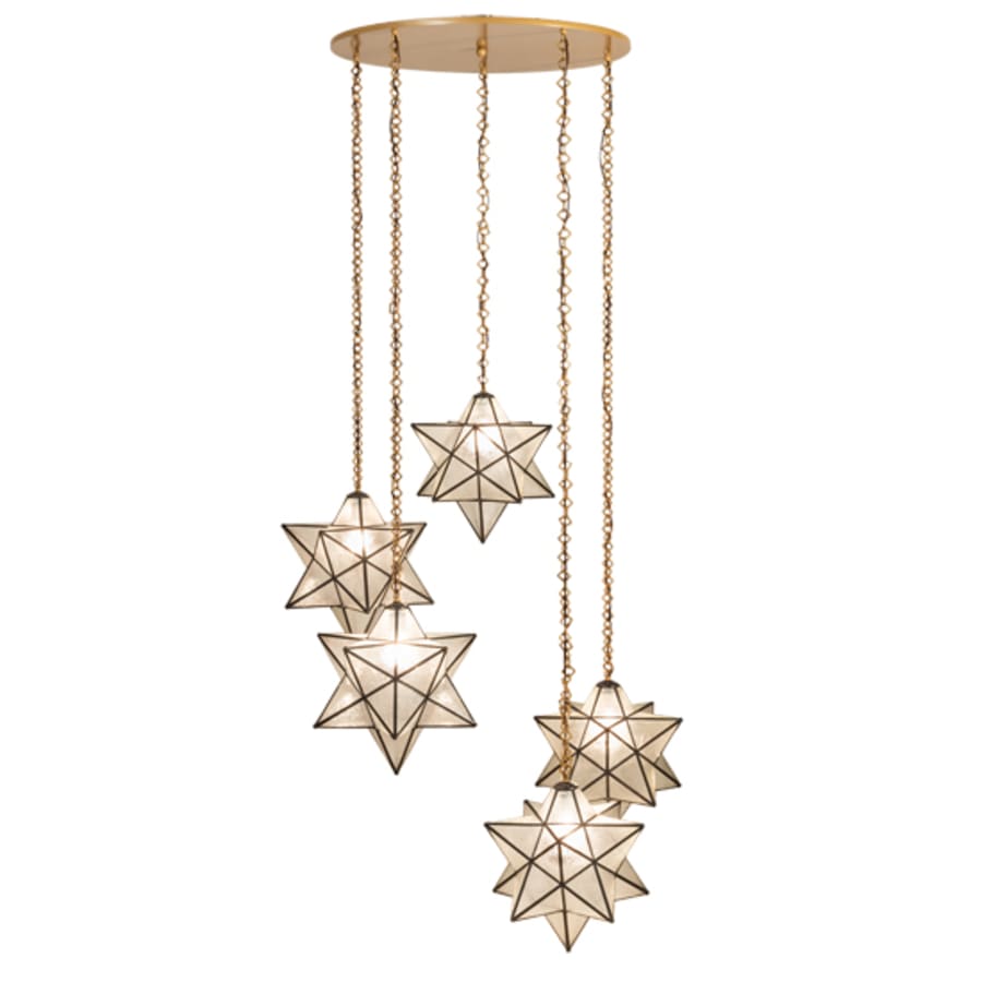 Meyda Tiffany 5 Light 45" Wide Multi Light Pendant