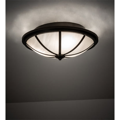 Meyda Tiffany Commerce 3 Light 16" Wide Semi-Flush Bowl Ceiling Fixture