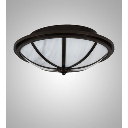 Meyda Tiffany Commerce 3 Light 16" Wide Semi-Flush Bowl Ceiling Fixture