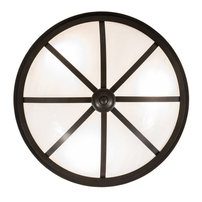 Meyda Tiffany Commerce 3 Light 16" Wide Semi-Flush Bowl Ceiling Fixture