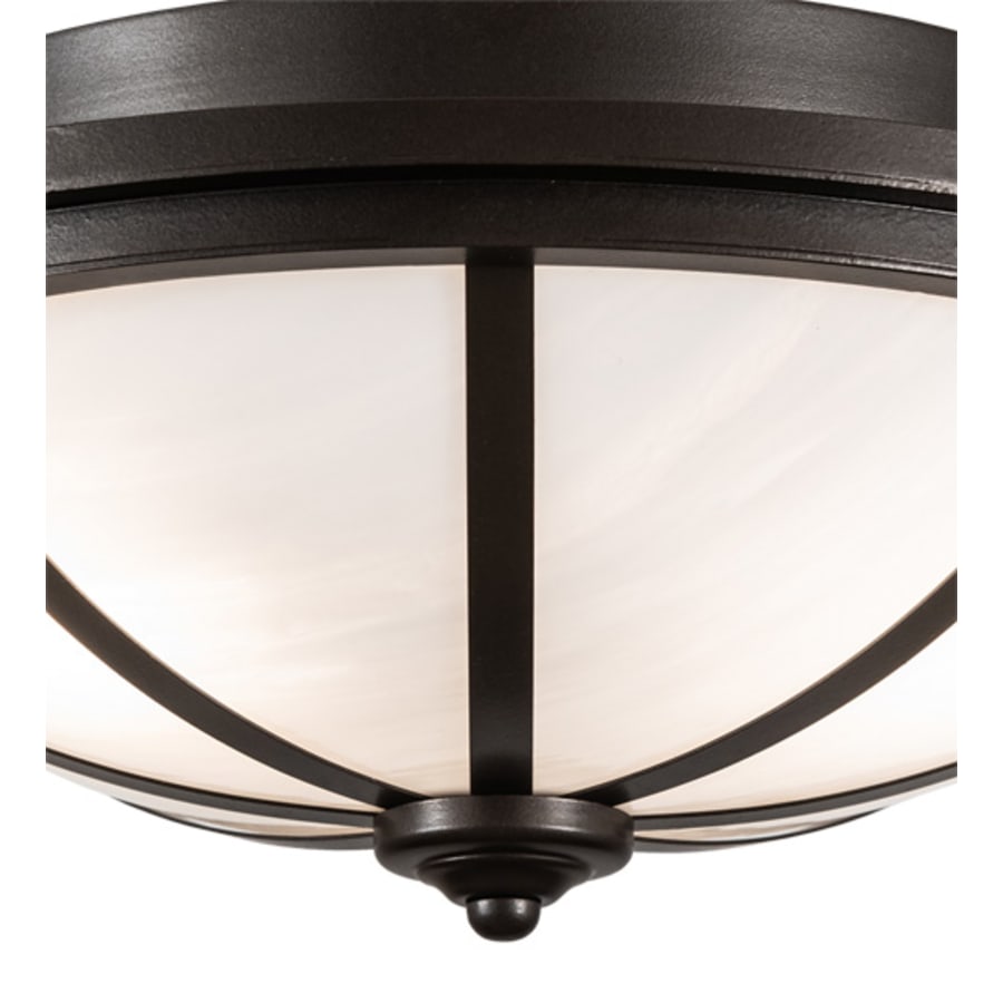Meyda Tiffany Commerce 3 Light 16" Wide Semi-Flush Bowl Ceiling Fixture