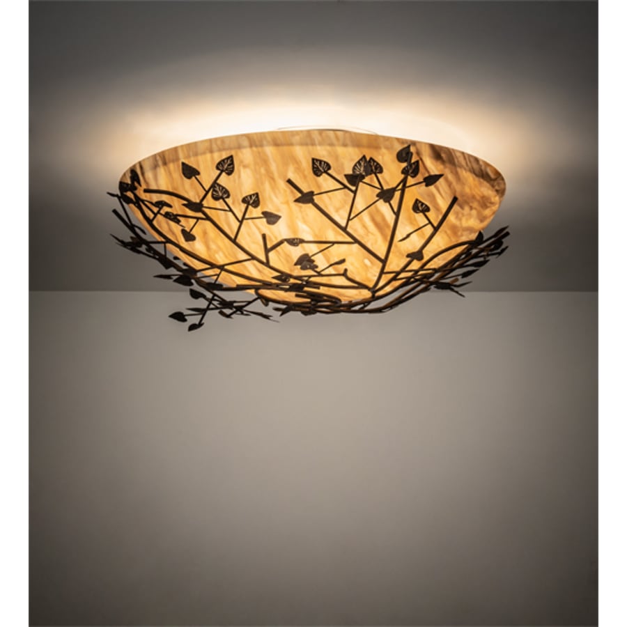 Meyda Tiffany Espe 8 Light 54" Wide Semi-Flush Bowl Ceiling Fixture