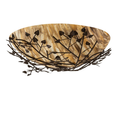 Meyda Tiffany Espe 8 Light 54" Wide Semi-Flush Bowl Ceiling Fixture