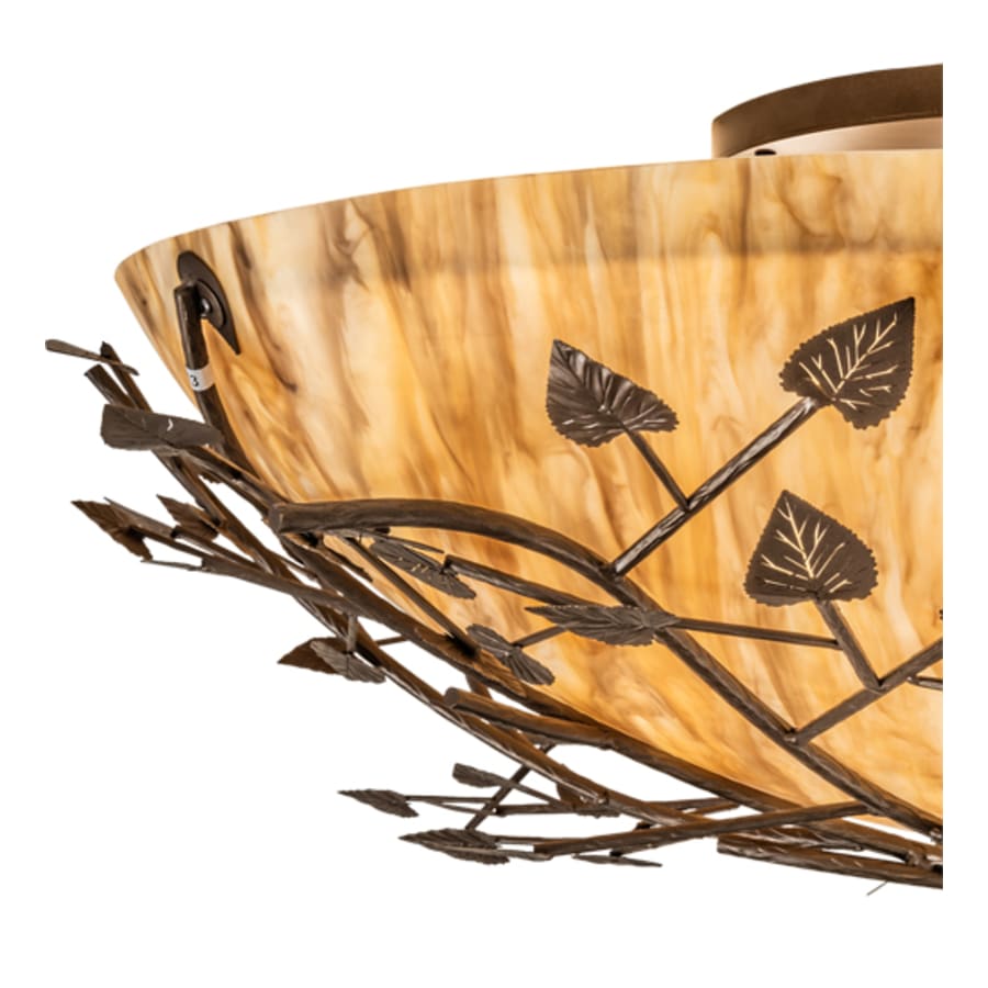 Meyda Tiffany Espe 8 Light 54" Wide Semi-Flush Bowl Ceiling Fixture