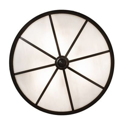 Meyda Tiffany Commerce 3 Light 24" Wide Semi-Flush Bowl Ceiling Fixture