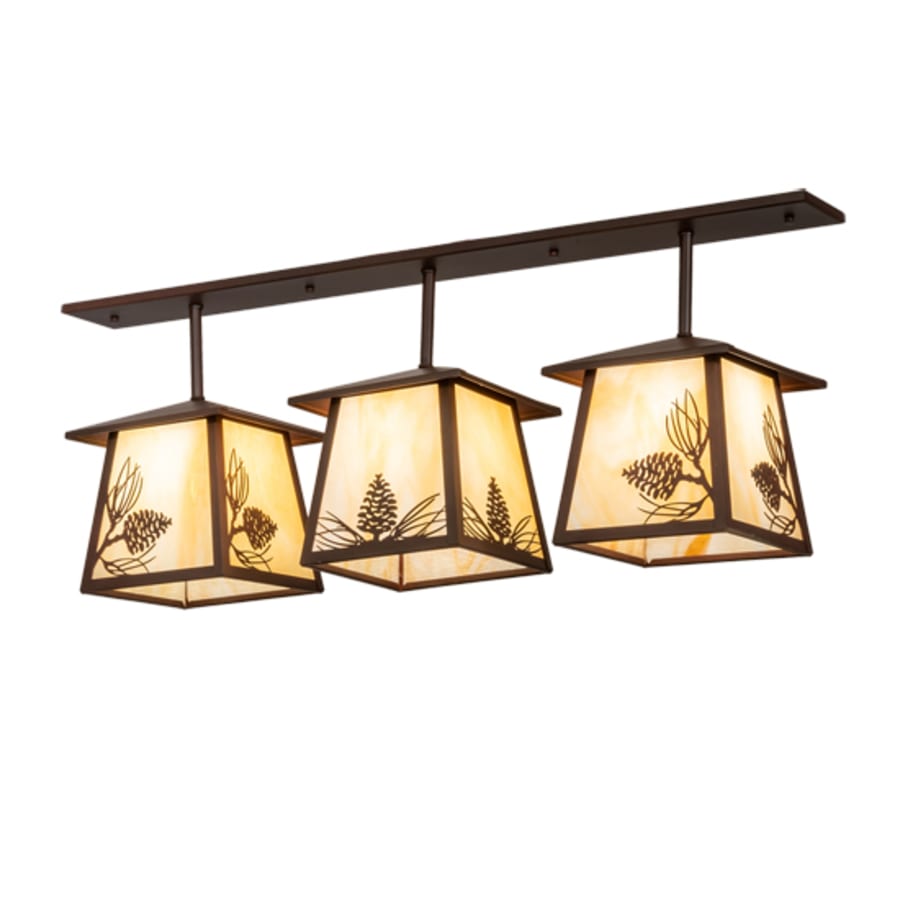 Meyda Tiffany 3 Light 48" Wide Linear Pendant