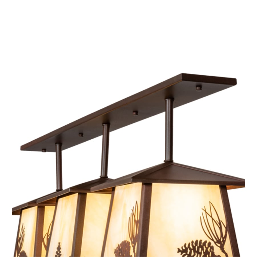 Meyda Tiffany 3 Light 48" Wide Linear Pendant