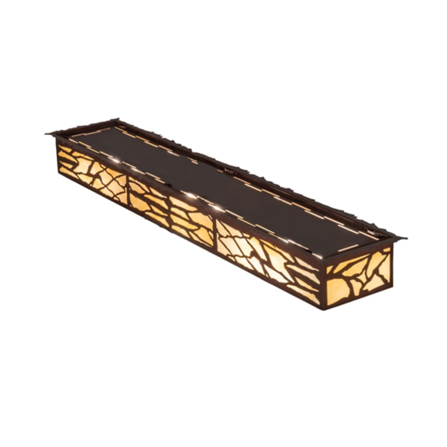 Meyda Tiffany Whispering Pines 6 Light 63" Wide Flush Mount Ceiling Fixture