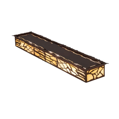 Meyda Tiffany Whispering Pines 6 Light 63" Wide Flush Mount Ceiling Fixture